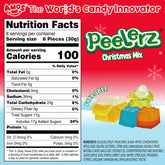Amos Peelerz Christmas Mix Gummy Candy - 8.47oz